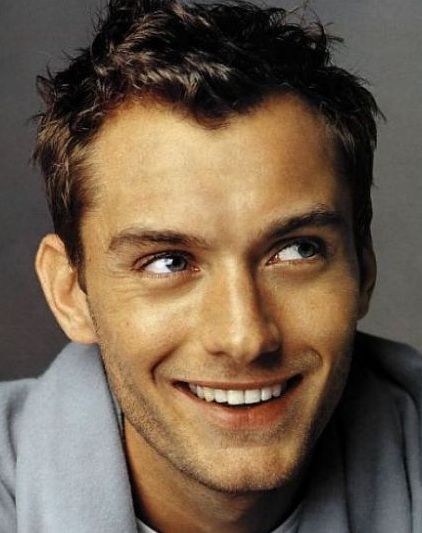 Jude Law. Love that smile Jude Law, A Man, Blue