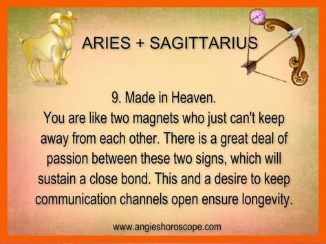 Friendship and love, between the horoscopes Aries Man Sagittarius Woman, Aries And Sagittarius Compatibility, Citation Force, Sagittarius Compatibility, Sagittarius Relationship, Horoscope Quotes, All About Aries, Signs Quotes, Aries And Sagittarius