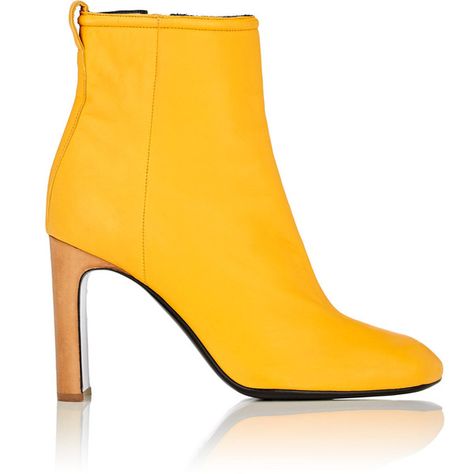 Rag & Bone Women's Ellis Leather Ankle Boots ($595) ❤ liked on Polyvore featuring shoes, boots, ankle booties, ankle boots, yellow, high heel boots, leather bootie, high heel ankle booties, yellow ankle boots and leather ankle bootie Yellow Ankle Boots, Colorful Boots, Boots Outfit Ankle, Velvet Ankle Boots, Leather High Heel Boots, Short Leather Boots, Booties Ankle Boots, Yellow Short, Shoes Boots Ankle