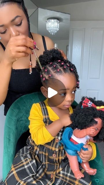 Plats Hairstyles Black Natural Hair, Simple Hairstyle For Kids Girl, Hair Styles For Type 4 Hair, Hair Styles For Kids Curly Hair, Hảir Style For Baby Girl, Crochet For Kids Hairstyles, Black Children’s Hairstyles, Baby Natural Hairstyles, Hair Styles For Toddlers Black Hair