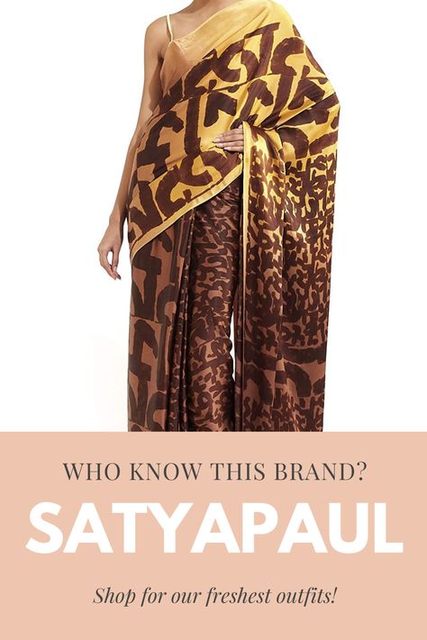 Those who know Satya Paul, comment your experience about this brand. Elegant Luxury Printed Saree, Animal Print Saree, Satyapaul Sarees, Luxury Batik Print Saree For Festivals, Festive Bollywood Pre-draped Saree With Ikat Print, Satya Paul, Latest Sarees, Saree Collection, Saree