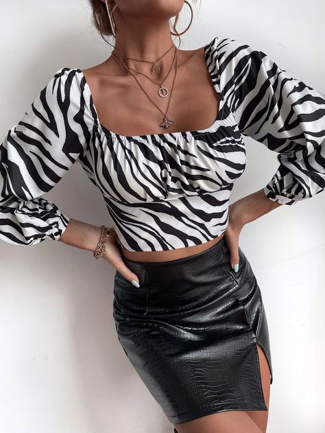 Audition Outfit, Backless Cami Top, Stripe Top, Church Outfits, Cami Crop Top, Women Blouses, Crop Blouse, Shein Style, Elegant Outfit