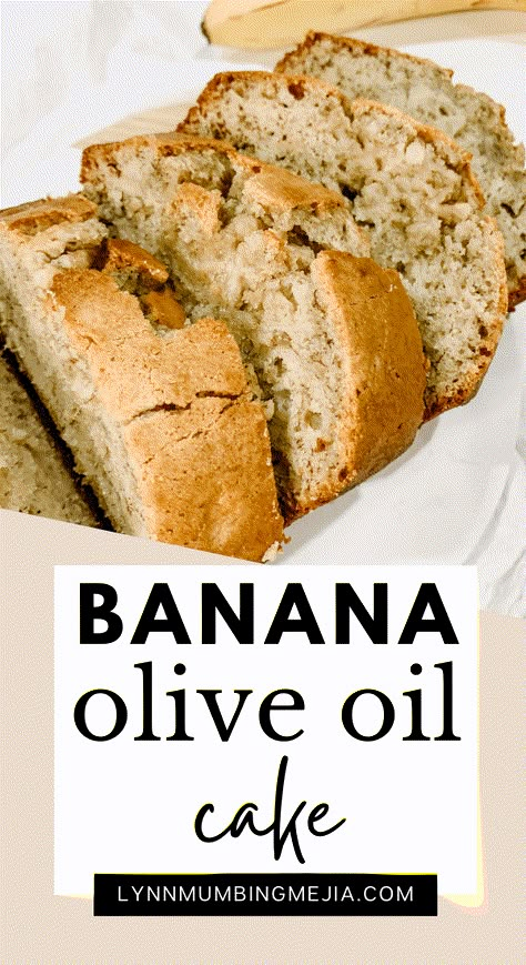 Lemon Banana Cake, Banana Cake With Oil, Olive Oil Dessert, Best Banana Bread Recipe Moist, Soft Banana Bread, Banana Banana Bread, Banana Bread Moist, Bread Olive Oil, Recipe Banana Bread