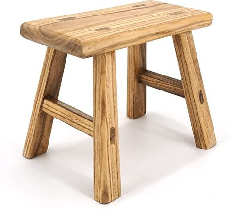 Handmade Solid Wood Stool Milking Stool 10" Height Wooden Step Stool Simple Wooden Viking Stool (12" Width) Bed Stool, Wooden Step Stool, Milking Stool, Wooden Steps, Stables Design, Step Stool Kids, Outdoor Stools, Wood Stool, Wooden Stools