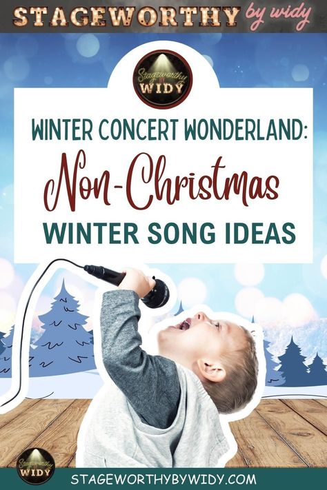 Are you searching for the perfect winter concert song playlist to make your elementary school concert unforgettable? Our recommendations of inclusive and captivating winter concert song ideas are perfect for kindergarten and elementary performances and will create a festive yet non-denominational atmosphere. Discover a selection of non-Christmas winter songs that are sure to engage and entertain both the performers and the audience. Get ready to take your winter concert to the next level. Concert Ideas For Kindergarten, Winter School Festival Ideas, Winter Assembly Ideas, Holiday Songs For Preschoolers, Winter Program Ideas, Preschool Winter Concert Ideas, Winter Singing Time Ideas, Winter Performance Preschool, Winter Songs For Toddlers