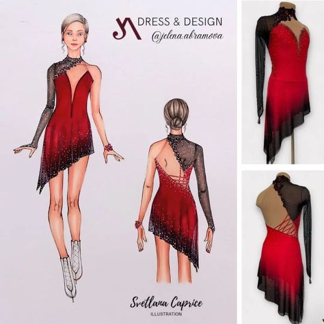 Skating Dress Illustrator | Figure Skating Dress for @roby_cantarelli_carri (Switzerland 🇨🇭). ABBA band music Design and realization @jelena.abramova Illustrator… | Instagram Abba Band, Skating Costume, Figure Skating Competition Dresses, Musica Disco, Ice Skating Outfit, Figure Skating Costumes, Figure Skating Dress, Dress Illustration, Ice Dresses