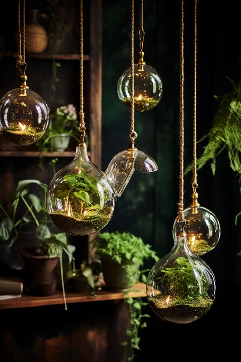 Ceiling Hooks and Mounting Methods for Indoor Plants - Quiet Minimal Hanging Plants Indoor Glass Bowl, Plant Installation, Ceiling Materials, Ceiling Hooks, Crow's Nest, Hanging Plants Indoor, Hanging Succulents, Vertical Gardens, Ceiling Hanging