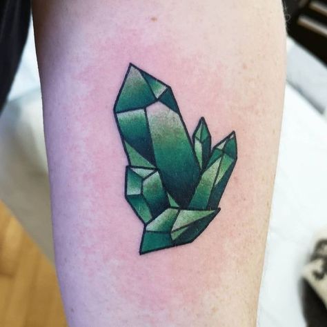 Kryptonite Tattoo, The Wrist Tattoo, Crystals Tattoo, Superman Tattoos, Brighton Tattoo, Stone Tattoo, Amsterdam Tattoo, Green Tattoos, Jewel Tattoo