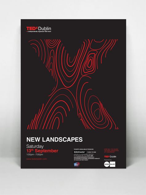 TEDxDublin 2014 — New Landscapes on Behance Science Gallery, Conference Poster, Poster Design Layout, Page Layout Design, Event Poster Design, Presentation Layout, Flyer And Poster Design, Typography Layout, Typography Poster Design