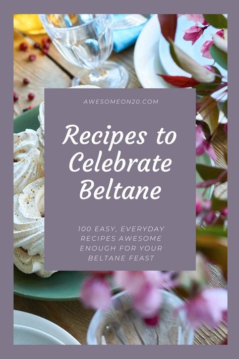 Beltane is a celebration of the height of spring filled with fire and passion. Create a feast to honor that energy with these 100 recipes to celebrate Beltane. Give thanks for the bright half of the year. It's gonna be awesome. #beltane #wheeloftheyear #pagan #witchcraft Beltane Foods, Beltane Food, Beltane Aesthetic, Beltane Recipes, Celebrate Beltane, Witch Recipes, Homesteading Recipes, Kitchen Witch Recipes, Witch Vibes