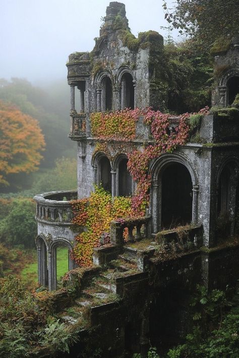 Creepy Building, Tiny Glade, Feeling Uneasy, Ruins Architecture, Scary Stories To Tell, Creepy Houses, Irish Castles, Creepy Things, Spooky Places