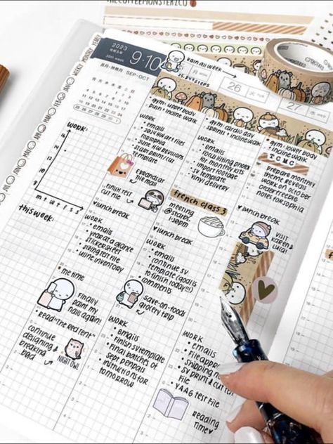 Hobonichi Cousin Memory Keeping, Hobonichi Hon Layout Ideas, Hobonichi Aesthetic, Hobonichi Cousin Layout Ideas, Hobonichi Cousin Weekly Layout, Kinbor Planner, Hobonichi Spread, Everyday Checklist, Journal Content