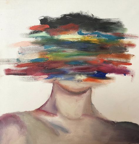 Oil and acrylic painting of a mans face blurred out with colors Blurry Face, Oil Pastel Art, Small Canvas Art, Arte Inspo, Diy Canvas Art Painting, Art Inspiration Painting, Mini Canvas Art, Pastel Art, Painting Art Projects