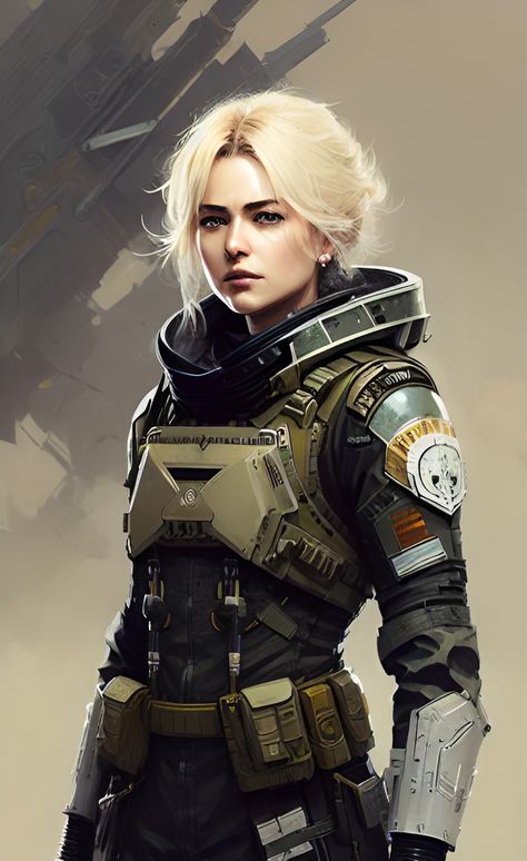 Spaceship Mechanic Character, Futuristic Doctor Uniform, Mechwarrior Pilot Art, Sci Fi Noble, Sci Fi Armor Female, Sci Fi Space Suit, Scifi Pilot, Futuristic Pilot, Sci Fi Pilot