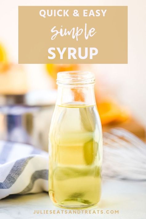 Learn how to make simple syrup! This quick and easy simple syrup recipe only requires 2 ingredients and is great to have on hand for recipes for desserts, cocktails, beverages and more! #simplesyrup #recipe Basil Simple Syrup, Simple Syrup Recipe, Simple Syrup Cocktails, Cinnamon Simple Syrup, Honey Simple Syrup, Homemade Seasoning, Rosemary Simple Syrup, Mint Simple Syrup, Simple Syrup Recipes