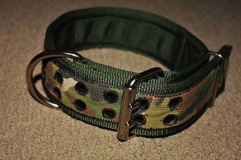 2" bad-ass camo dog collar Dog Collar Aesthetic, Collar Aesthetic, Black Dog Collar, Glow In The Dark Dog Collar, Tactical Dog Collar, Goth Dog Collar, Hunting Dog Collar, Pet Paradise, Dog Aesthetic