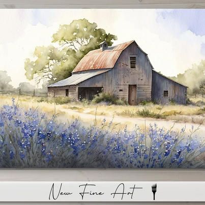 New Fine Art - Excited to share the latest addition to my... | Facebook Watercolor Barn Paintings, Barn Pictures Ideas, Barn Paintings On Canvas, Old Barns Rustic, Old Barn Paintings, Barn Watercolor Painting, Barn Colors, Barn Drawing, Red Barn Painting