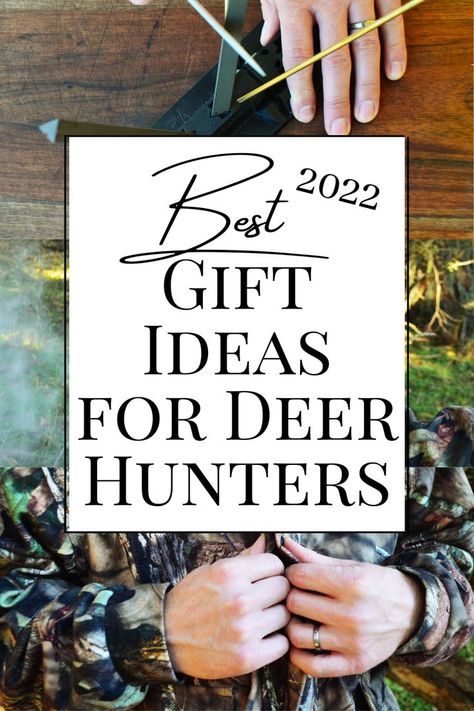 Don't get caught buying the same gifts pushed by commercial retailers. Here's a list of the best Christmas Gift Ideas for Deer Hunters that they will actually use and love. These unique ideas include a hunters choice for things like knife sharpeners, clothing, tools, equipment and more. There's even a list of stocking stuffers for hunters to give gifts your hunter will want and use. Some of these brands you may not have heard of. these are the BEST gift ideas your hunter will use. Deer Hunter Gift Basket, Gifts For Outdoorsmen Hunting, Gifts For Men Who Hunt, Diy Gifts For Hunters, Gifts For A Hunter, Gifts For Hunters Men, Gift Ideas For Hunters, Hunter Gifts Men, Mens Hunting Gifts