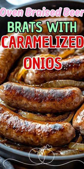 If you’re looking for a hearty and flavorful dish that’s perfect for gatherings or a cozy dinner at home, these Easy Oven Braised Beer Brats with Caramelized Onions are just… Bratwurst Dinner, Carrot Cake Cheesecake Recipe, Beer Bratwurst, Brats Recipes, Peach Pound Cakes, Bratwurst Sausage, Beer Brats, Easy Carrot Cake, Cozy Dinner