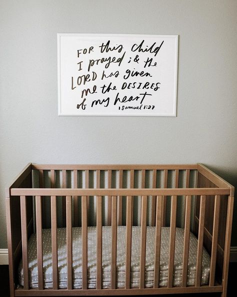 Shop Jenessa Wait | Christian home decor on Instagram: “Happy Father’s Day to all the dads! We hope you’re so celebrated today. 📷: @anniquemarie” For This Child I Have Prayed, Star Wars Themed Nursery, Fishing Nursery, Pooh Nursery, Winnie The Pooh Nursery, Baby Park, Farm Nursery, Nursery Room Inspiration, Pray Quotes