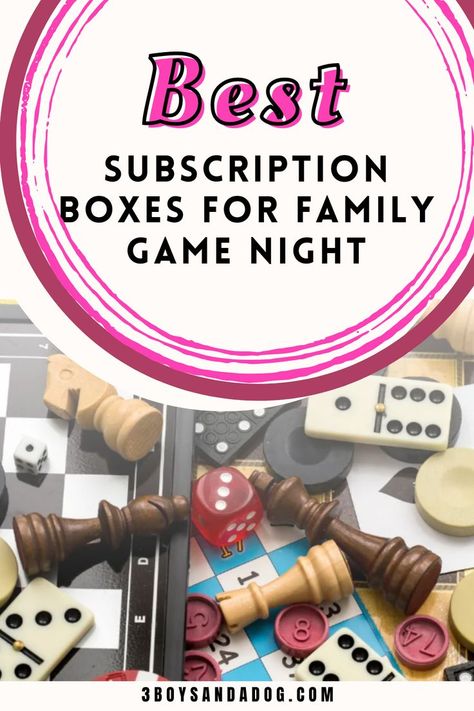 You’re going to love this list of the best subscription boxes for Family Game Night! What better way to spend time as a family than to receive a monthly box of games delivered right to your front door?! Boardgame subscription boxes can be full of party games to play with family and friends or can be a fun way to create a game night monthly with the kids. Check out our other gift ideas for everyone as well. Games To Play With Family, Family Movie Night Snacks, Party Games To Play, Escape Room Challenge, Movie Night Snacks, Homeschool Freebies, Homemaking Tips, Best Subscription Boxes, Fun Board Games