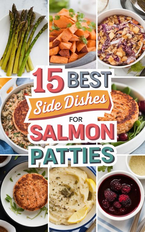 Get Creative in the Kitchen with These Exciting Side Dish Ideas for Salmon Patties 🎉🍴 #cooking #delicious What To Serve With Salmon, French Side Dishes, Salmon Patty, Potato Fries Baked, Side Dishes For Salmon, Pesto Salmon, Beer Cheese Soups, Sweet Potato Fries Baked, Salmon Patties Recipe