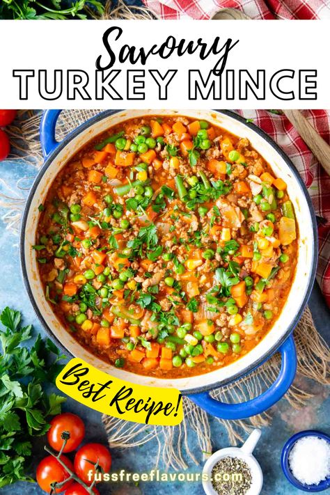 The ultimate comfort dish is here. Grab this easy recipe of Savoury Turkey Mince that is nourishing and economical. Turkey Mince Recipes Healthy, Turkey Minced Meat Recipe, Minced Turkey Recipes, Mince Dishes, Savoury Mince, Banana Recipes Overripe, Turkey Mince Recipes, Gluten Free Low Fodmap, Minced Meat Recipe