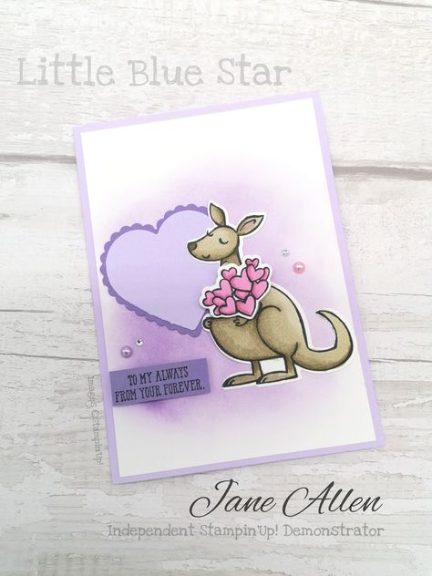 Star Cards, Stamping Up Cards, Valentine Cards, Heart Cards, Animal Cards, Valentines For Kids, Stamping Up, Blue Star, Baby Cards