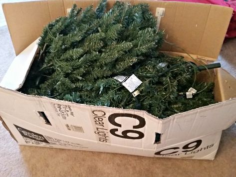 Christmas Tree Storage Ideas, Artifical Christmas Tree, Christmas Tree Storage Box, Moving Advice, Fancy Tree, Trees Lights, Christmas Tree Storage Bag, Tree Stem, Fake Christmas Trees