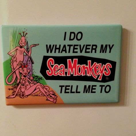 I do whatever my Sea-Monkeys tell me to Sea Monkey Tattoo, Sea Monkeys, Bicycle Tattoo, Monkey Tattoos, Healing Journaling, Joy Art, Monkey Art, Doodle Coloring, Bad Dog