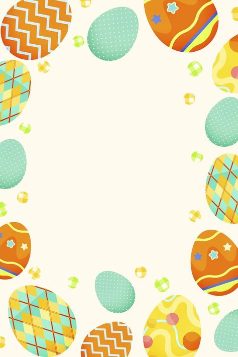 Manage pinterest pinning | rawpixel Happy Easter Sunday, Easter Backgrounds, Kids Vector, Easter Egg Pattern, Spring Background, About Easter, Cute Frames, Easter Images, Frame Background