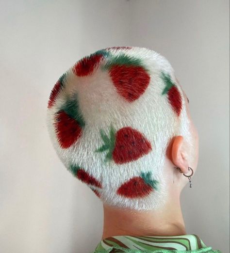 Shaved Head Designs, Chica Dark, Buzz Cut Hairstyles, Hair Colour Design, Dyed Hair Men, Buzzed Hair, Shaved Hair Designs, Strawberry Hair, Bald Hair