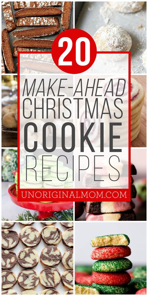 Make Ahead Christmas Cookies, Freezable Cookies, Christmas Cookie Recipes Holiday, Christmas Cookie Recipes, Frozen Cookies, Christmas Food Gifts, Christmas Candy Recipes, Christmas Cookies Easy, Best Christmas Cookies