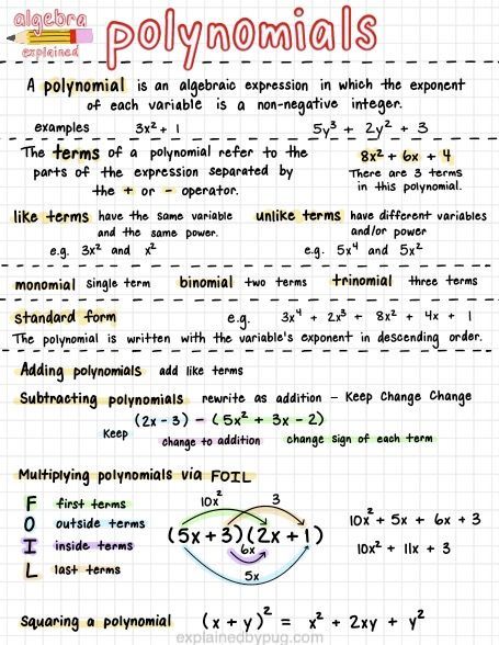 High School Notes, Math Guided Notes, Algebra Notes, Geometry Notes, Math Cheat Sheet, Factoring Polynomials, Hoboken New Jersey, Math Textbook, School Algebra