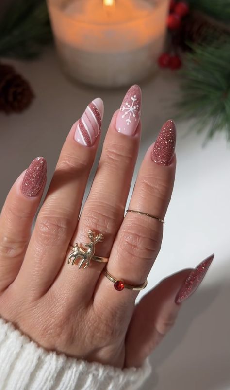 Pink Tip Nails, Romantic Nails, Girly Acrylic Nails, Xmas Nails, Classy Nails, Chic Nails, Pretty Acrylic Nails, Cute Nail, Cute Acrylic Nails