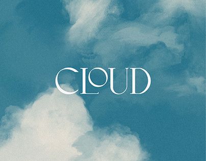 Logo Business Design, Cloud Typography, Sewing Business Logo, Sky Logo, Create A Business Logo, Logo Typo, Cloud Type, Cloud Texture, Logo Design Agency