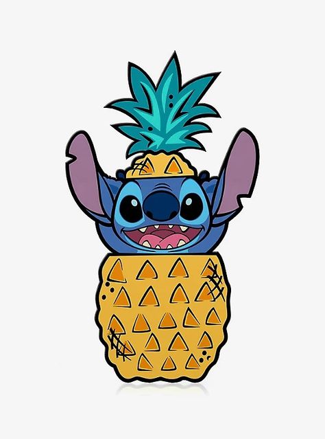 Stitch Pineapple, Pineapple Stitch, Lilo En Stitch, Stitch Drawings, ليلو وستيتش, Stitch Tattoo, Lilo And Stitch Quotes, Lilo And Stitch Drawings, Stitch Quote