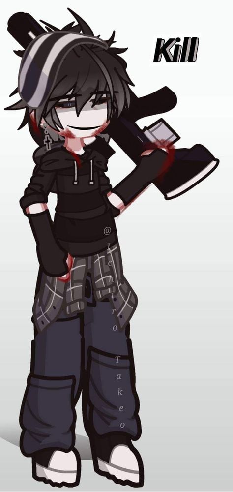 Gacha Outfits Male Ideas, Grunge Guy Outfits, Grunge Guy, Gacha Custom Poses Couple, Outfit Ideas Emo, Gacha Base Poses Cute, Boy Fits, Club Hairstyles