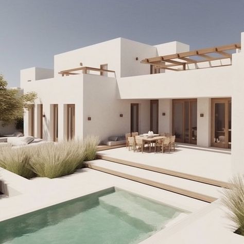 Cliffside House, Mediterranean Architecture, Modern Rustic Homes, Casas Coloniales, Malaga Spain, Casa Exterior, Beach House Design, Mediterranean Home, Spanish House