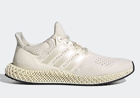 adidas Ultra 4D Chalk White Color: Chalk White/Chalk White-Cloud White Style Code: FX4089 Release Date: December 14, 2020 Where to Buy: adidas Price: $220 Adidas Shoes Ultra Boost, Adidas Primeknit, Mens Running Shoes, Fresh Sneakers, Adidas Spezial, Shoes Grey, Adidas Ultraboost, Mens Running, Adidas Kids