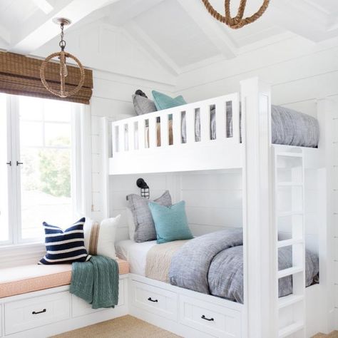 Bunk Beds Design, Queen Loft Beds, Bunk Room Ideas, Bunk Bed Rooms, Modern Bunk Beds, Bunk Beds Built In, Built In Bunks, Murphy Bed Plans, Cool Bunk Beds