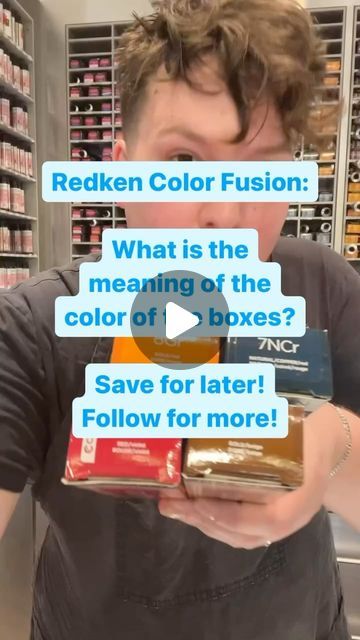 Redken on Instagram: "Today, #RedkenArtist @blakereedevans breaks down the color coding of Color Fusion boxes. His explanation takes all the guesswork out of perfect Color Fusion formulation. Let’s hear more from him below:

“I used to wonder why all of these boxes had different colors and wondered how they fit under the Color Fusion umbrella.

Cover Fusion: Low ammonia formula, meant for 50% gray or more. Not intermixable with other Color Fusion colors.

Extra Lift: High lift color, up to 5 levels of lift, lift and tones at the same time. I love to use these rotating with lightener. Not intermixable with other Color Fusion colors.

Traditional Color Fusion: (These are intermixable)

Natural Balance: Black to Gray or Brown to tan depending on the line. The most neutral or neutral warm colo Redken Color Fusion, Background Fashion, Natural Fashion, Redken Color, Umbrella Cover, Natural Balance, Tan Background, Natural Style, Other Colors