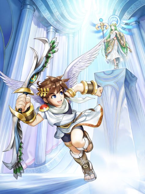 Kid Icarus Dark Pit Kid Icarus, Icarus Game, Viewtiful Joe, Dark Pit, Kid Icarus Uprising, Anime Heroes, Kid Icarus, Incredible Art, Nintendo Characters