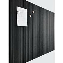 Pin Board Wall, Large Cork Board, Slat Wall Paneling, Cork Board Tiles, Board For Office, Push Pin Board, Tiles Ideas, Office Black, Wall Organizer