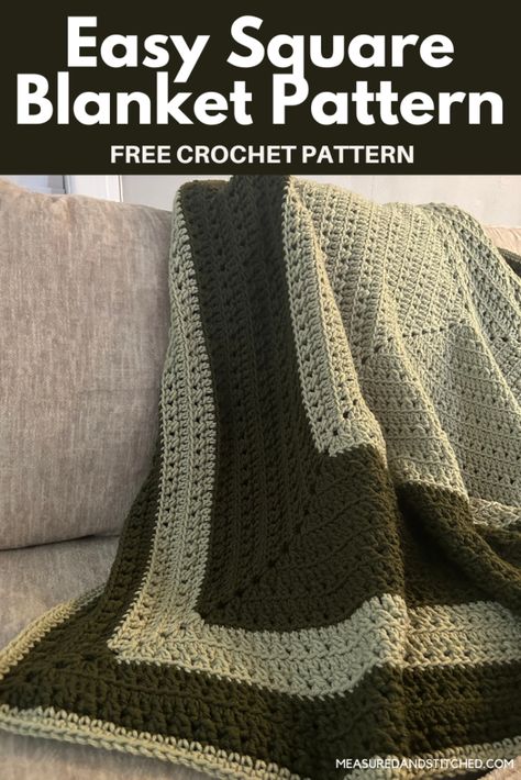 Grit Stitch Crochet, Solid Color Crochet Blanket Patterns, Lapghans Crochet Patterns Free, Crochet Green Blanket, Montana Crochet Blanket Pattern, Camo Crochet Blanket Camouflage Free Pattern, Shades Of Green Crochet Blanket, Modern Crochet Blanket Green, Camo Crochet Blanket Pattern