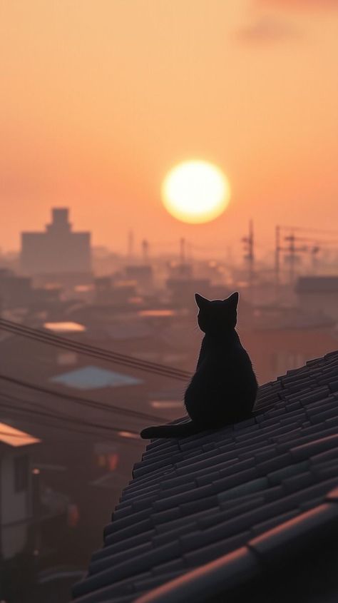 Winter Cat Wallpaper Iphone, Cat And Sunset, Wallpaper Windows 11, Aesthetic Wallpaper Samsung, Cat And Tiger, Window At Night, Chat Wallpaper, Samsung Wallpapers, Manchester City Wallpaper