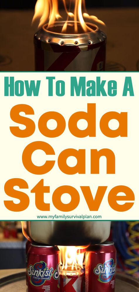 Soda Can Stove, Diy Soda, Survival Hacks, Manly Stuff, Emergency Preparation, Emergency Prepping, Disaster Preparedness, Low Tech, Hobby Farms