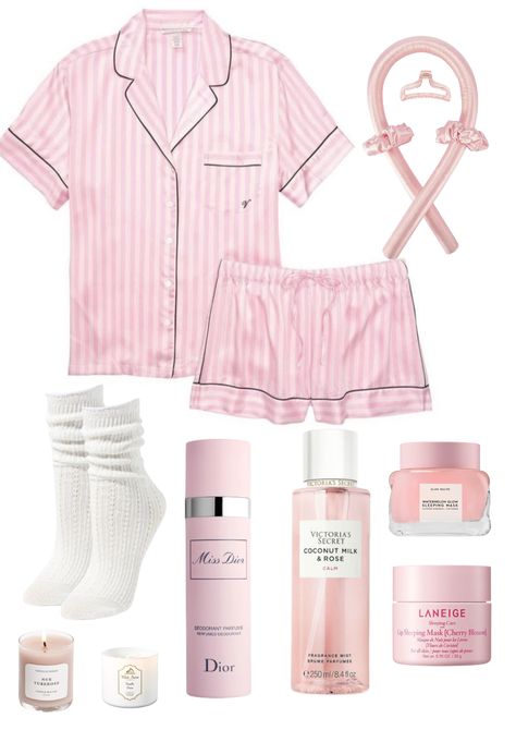 Victoria Secrets Coconut, Pink Pilates, Diy Vetement, Pretty Skin Care, Pretty Skin, Tween Outfits, Miss Dior, Girls Pajamas, Fragrance Mist