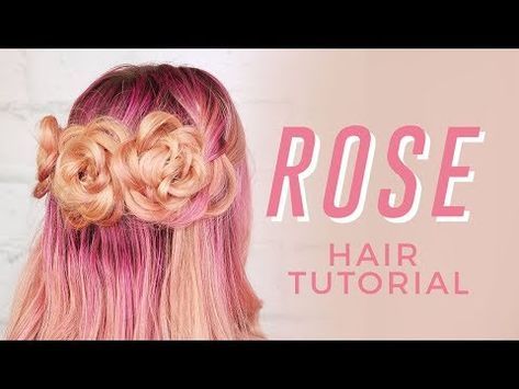 Rose Hair Tutorial, Braid Pictures, Braided Rose Hairstyle, Rose Drawings, Braid Your Own Hair, Box Braids Pictures, Hair Color Inspiration, Rose Braid, Hair Updos Tutorials