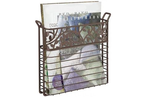 Bathroom Walls, Wire Design, Magazine Holder, Vine Wall, Book Holder, Book Holders, Magazine Holders, Vine Design, Smart Storage